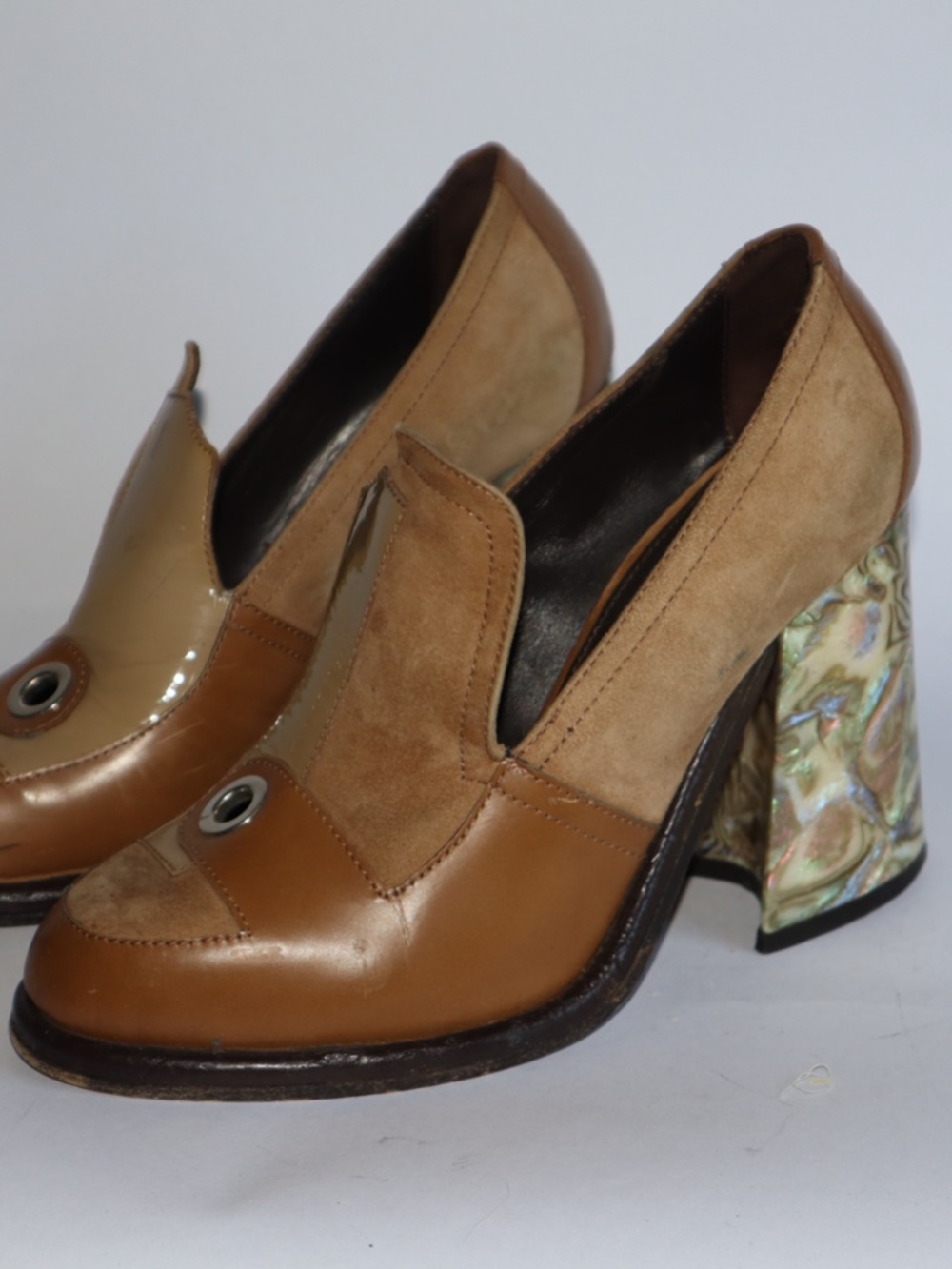 J.W. Anderson Landscape Column Heel Loafers Women's 38